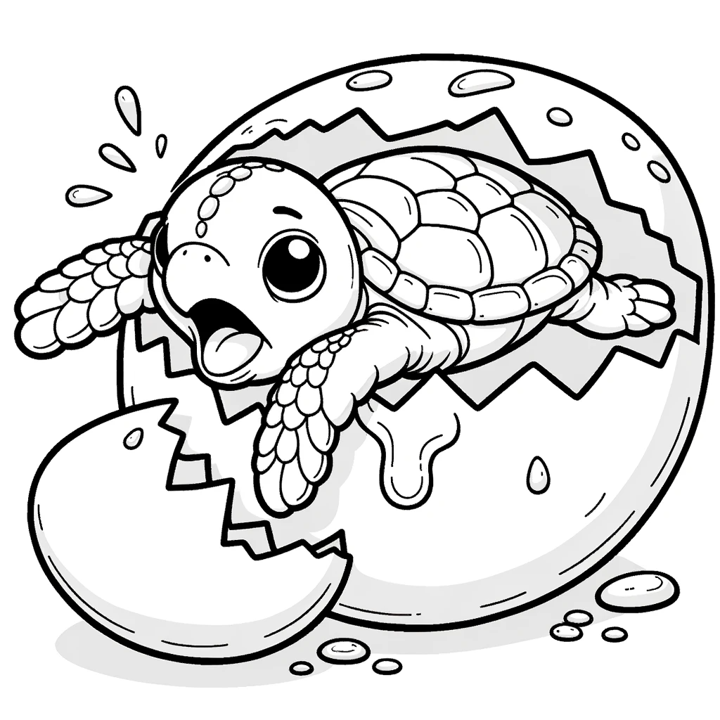 Turtle coloring pages for kids free and printable images