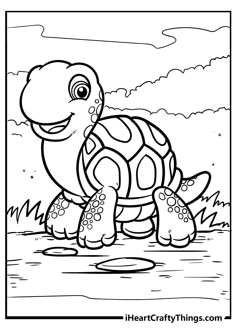 Turtle coloring pages free printables