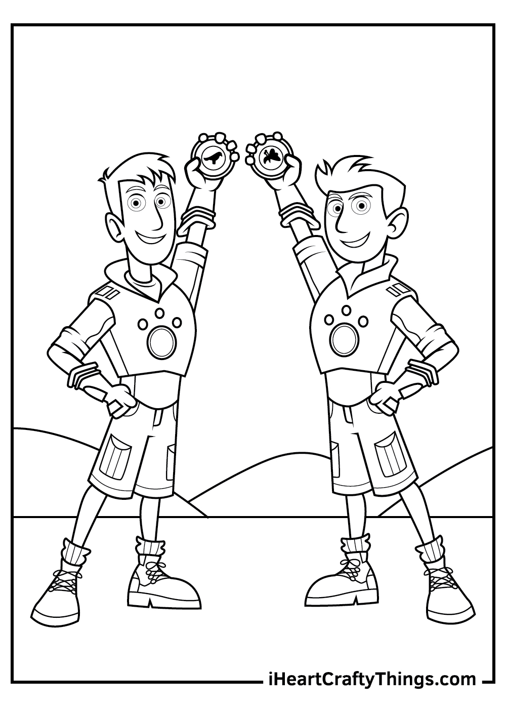 Wild kratts coloring pages free printables