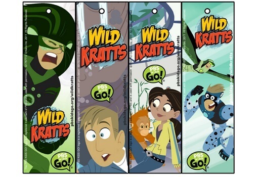 Wild kratts bookmarks kids coloring pages kids for parents