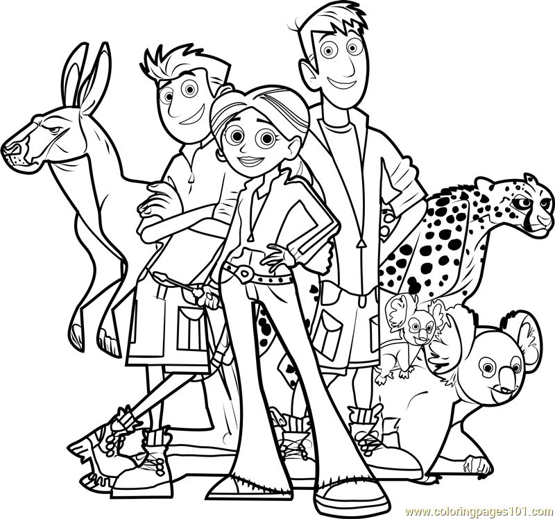 Wild kratts team coloring page cartoon coloring pages wild kratts birthday party wild kratts birthday