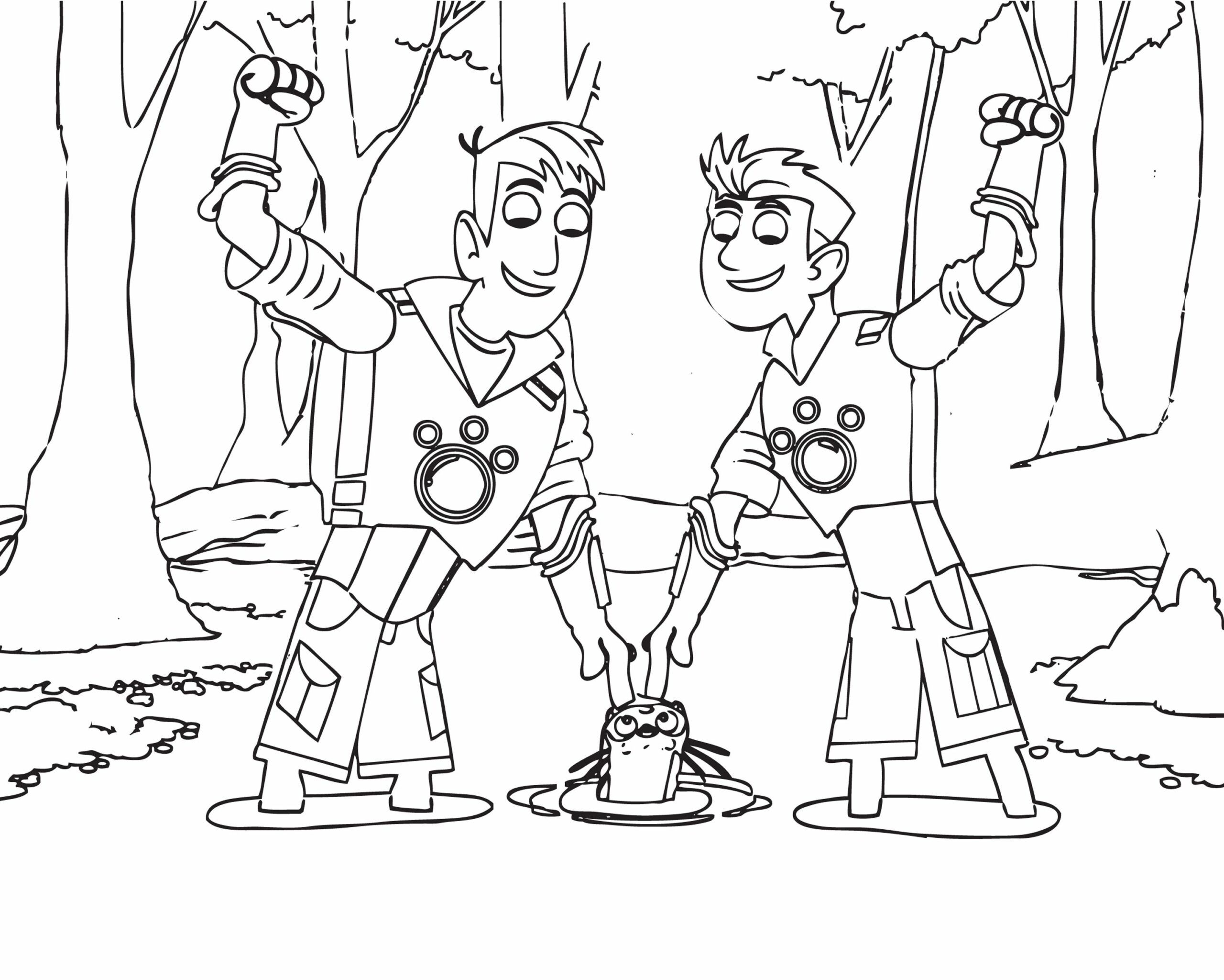 Wild kratts coloring pages pdf free
