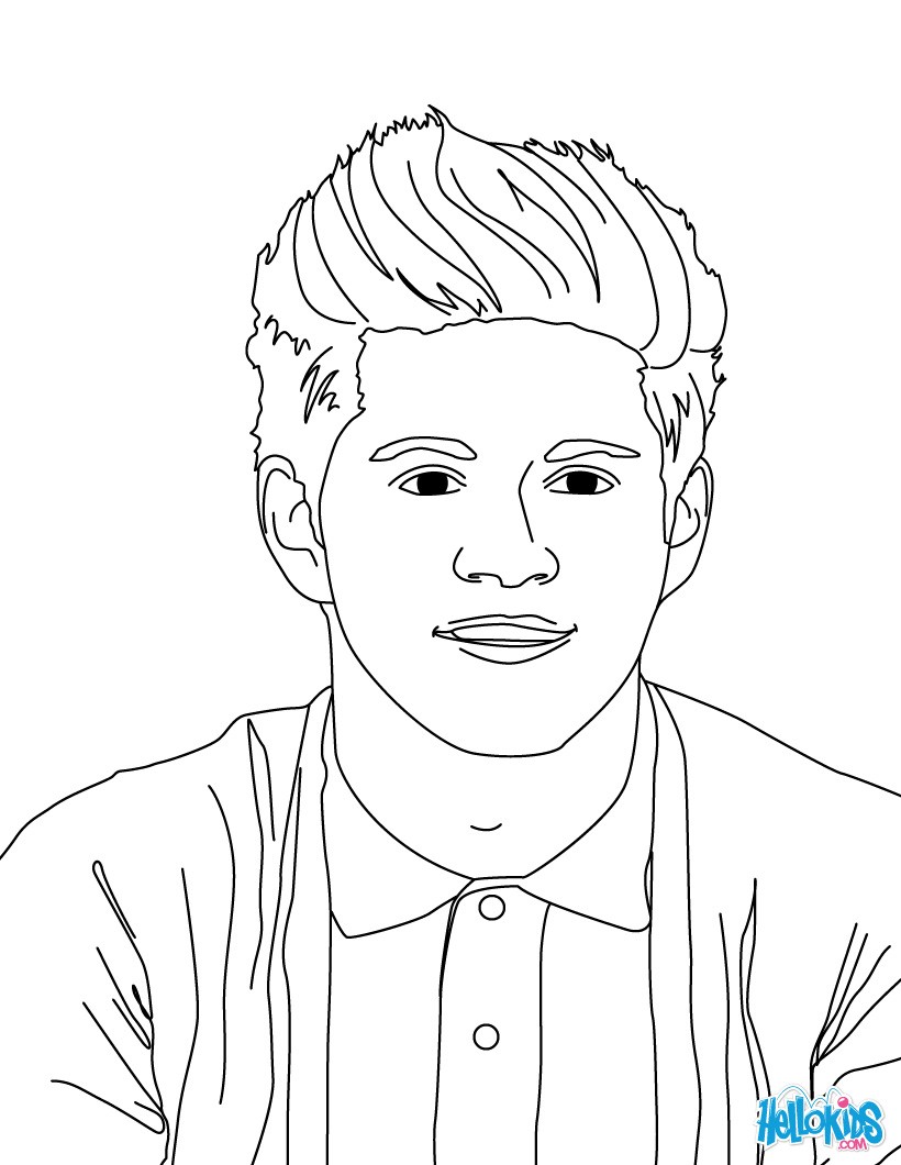 Niall horan coloring pages