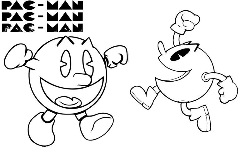 Best printable pacman coloring page free coloring pages coloring pages coloring books