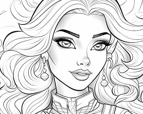 Barbie coloring pages printable coloring pages in pdf format ready for printing instant download download now