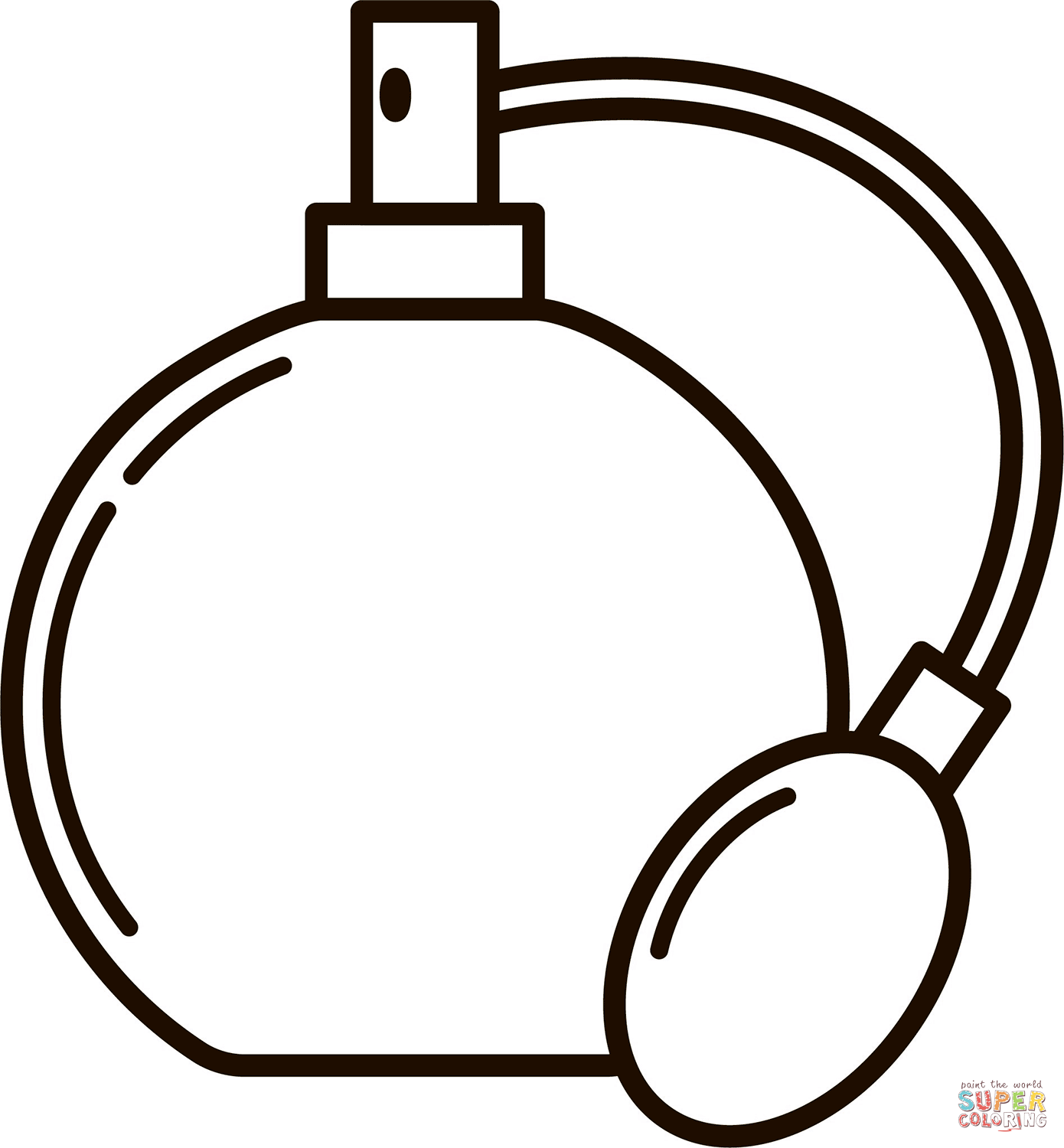 Perfume coloring page free printable coloring pages