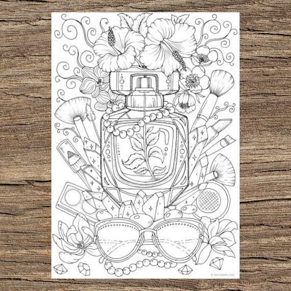 Perfume printable adult coloring page from favoreads coloring book pages for adults and kids coloring sheets colouring designs