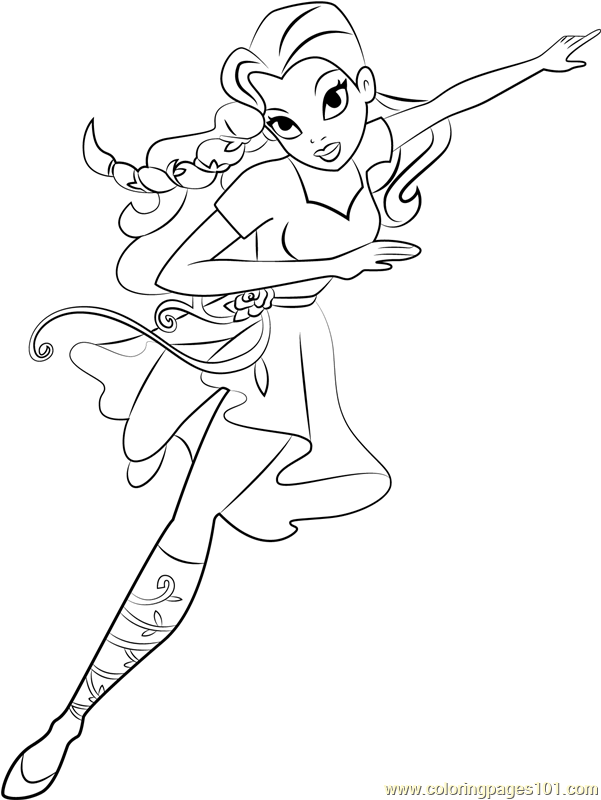 Poison ivy coloring page for kids