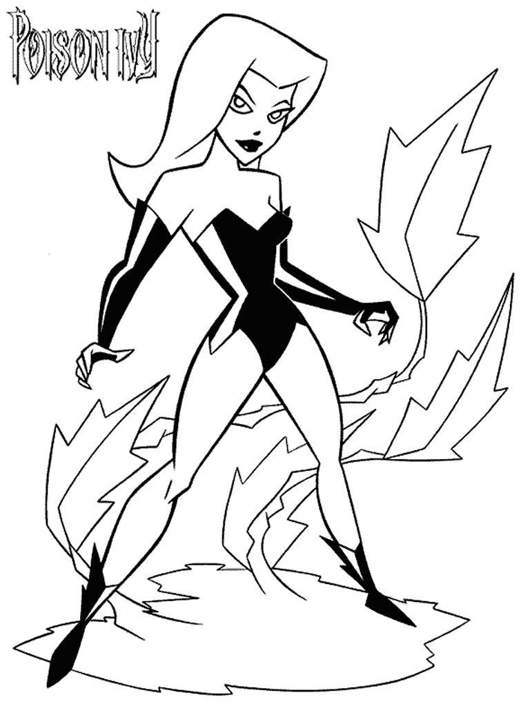 Poison ivy batman coloring pages batman coloring pages poison ivy poison ivy batman