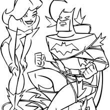Batman and poison ivy coloring pages