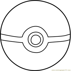 Pokemon ball coloring pages for kids