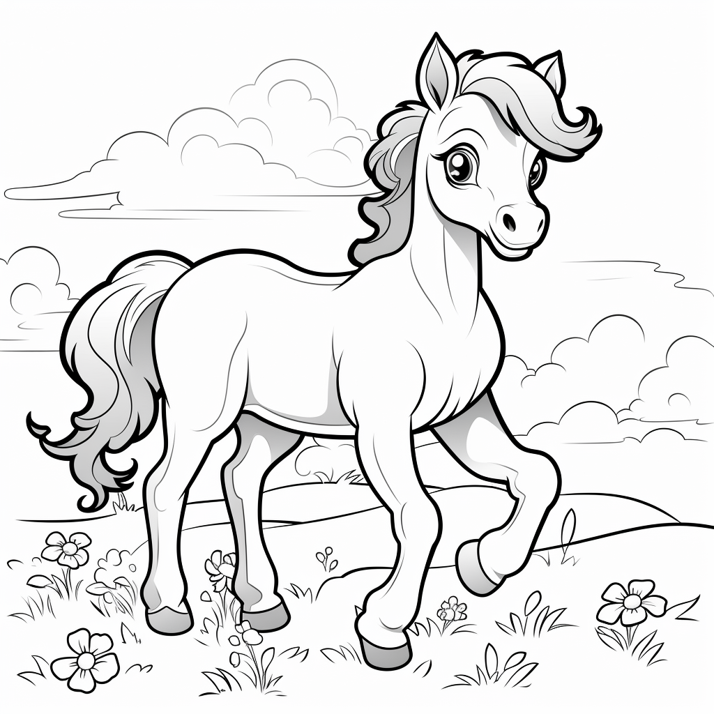 Free pony coloring pages