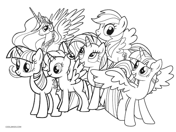 Page my little pony coloring