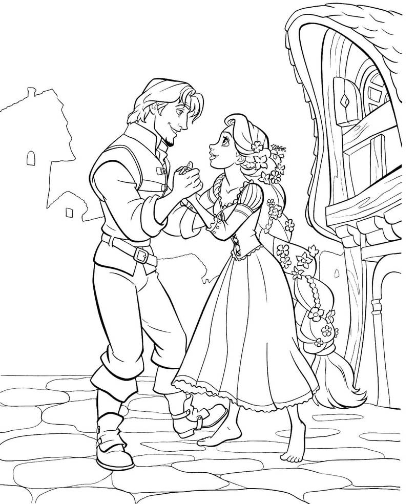 Tangled coloring pages by coloringpageswk on