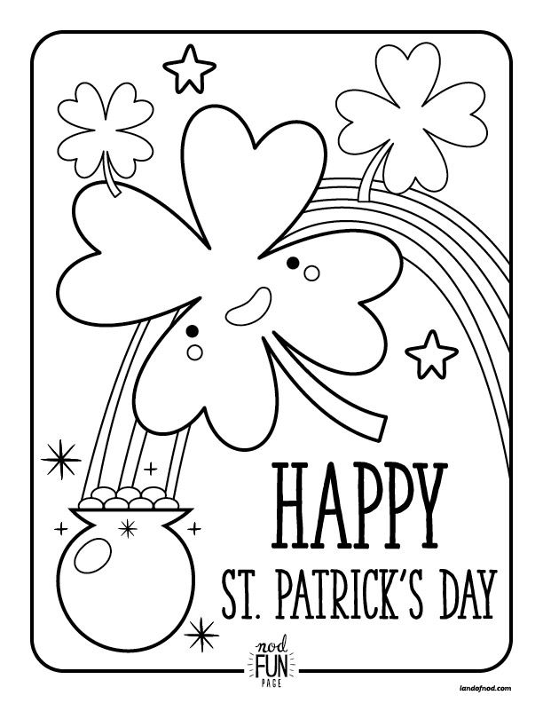 St patricks day activities and coloring pages