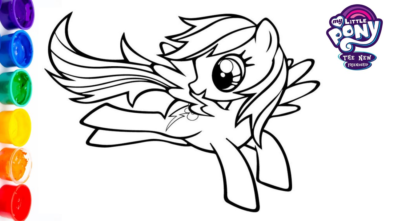 My little pony rainbow dash coloringmy little pony coloring page