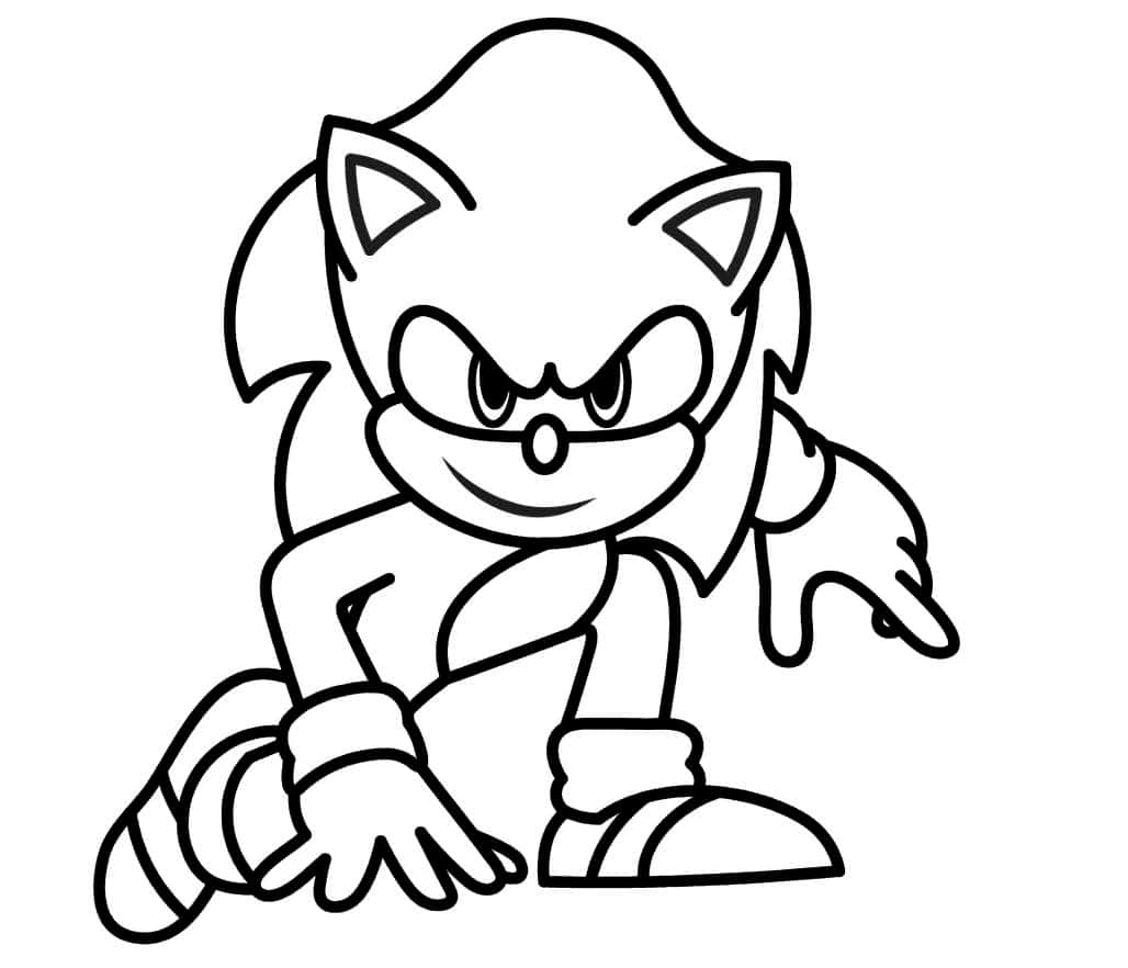 Sonic the hedgehog coloring pictures