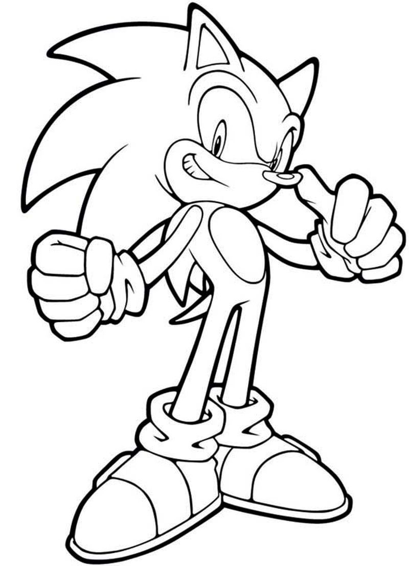 Sonic the hedgehog coloring pages pdf download