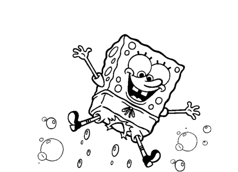 Spongebob squarepants coloring page free printable coloring pages