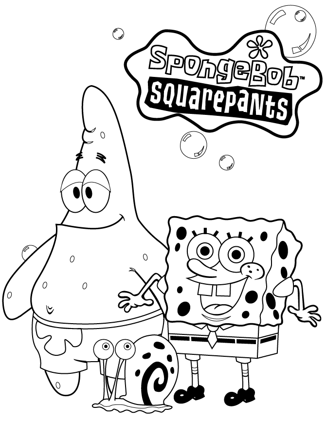 Free printable spongebob coloring cartoon coloring pages coloring pages