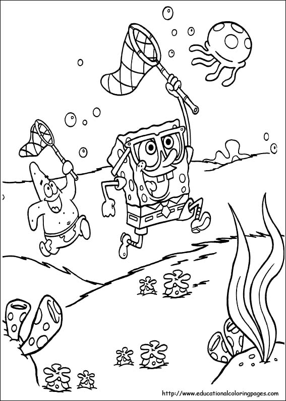 Spongebob coloring pages free for kids