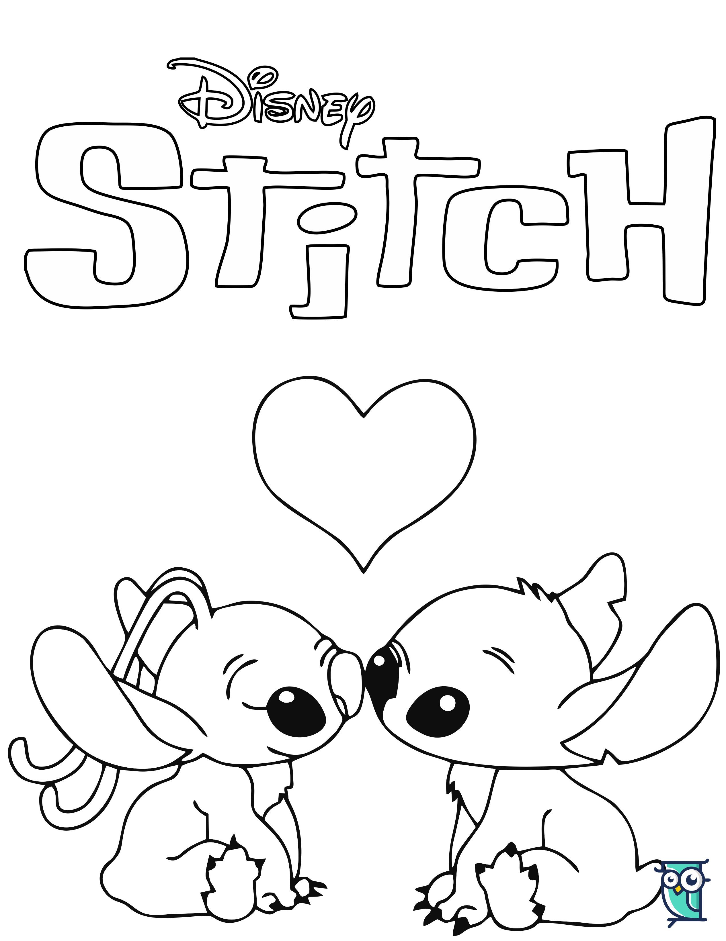Romance stitch and angel coloring pages lilo and stitch drawings angel coloring pages stitch drawing