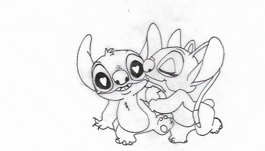 Angel and stitch angel coloring pages stitch and angel cartoon coloring pages