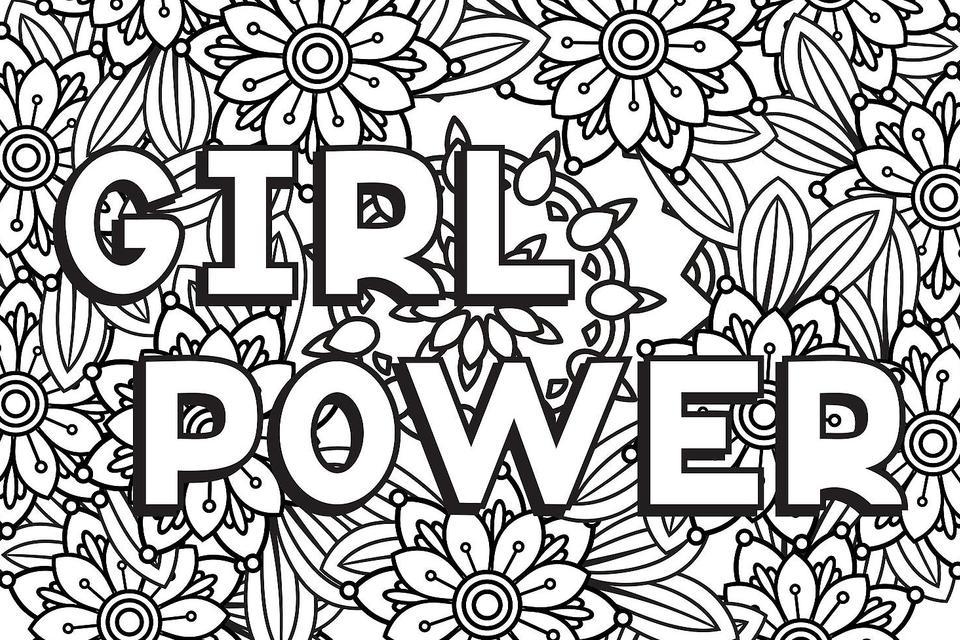 Printable adult coloring pages for strong women and girls who are changing the world printables mom