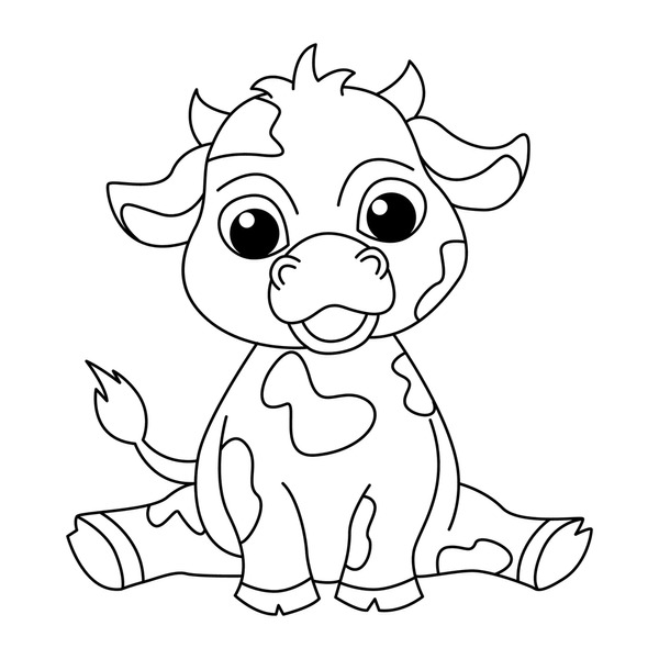 Thousand cow coloring pages royalty