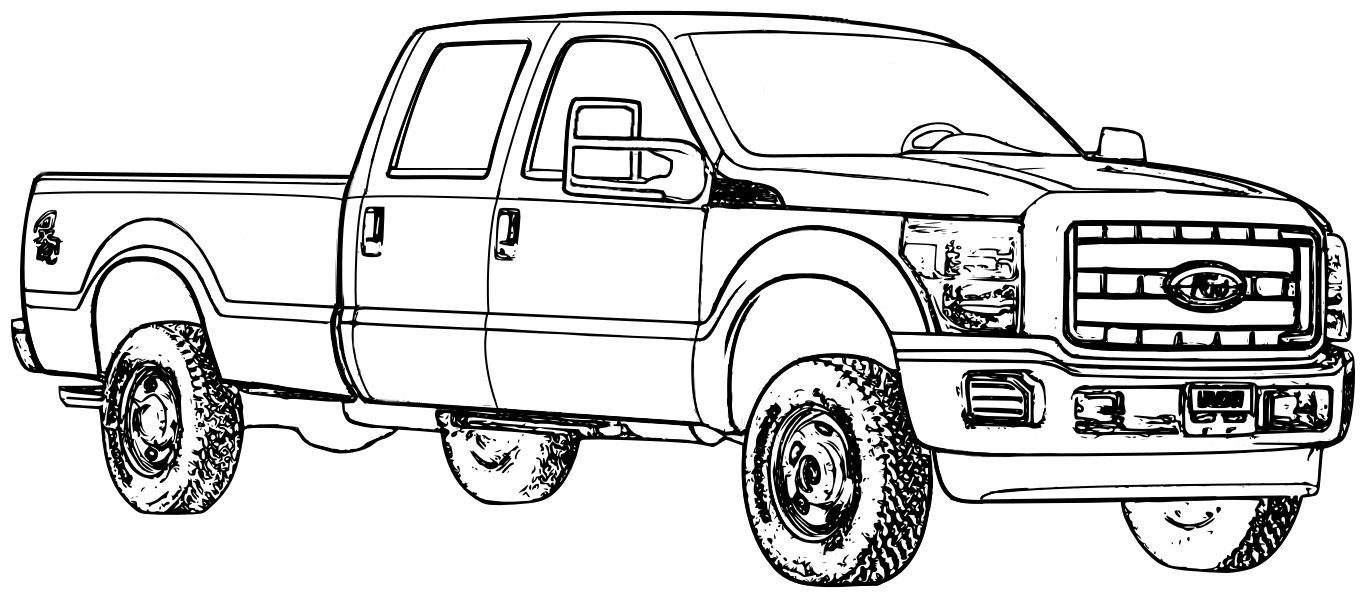 Coloring pages truck coloring pages for kids