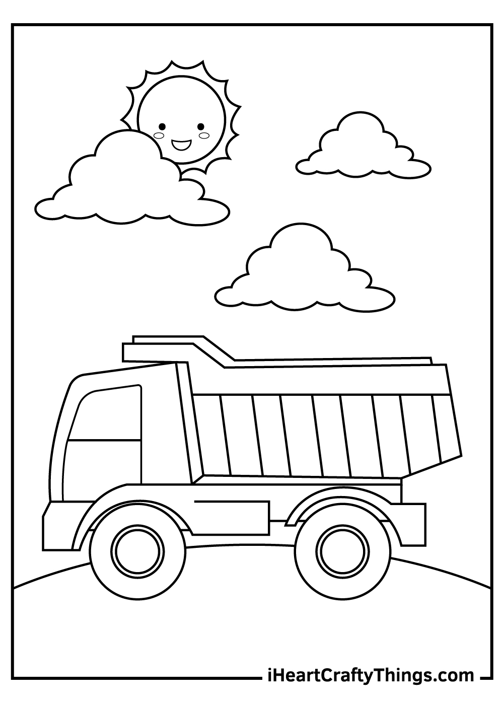 Truck coloring pages free printables