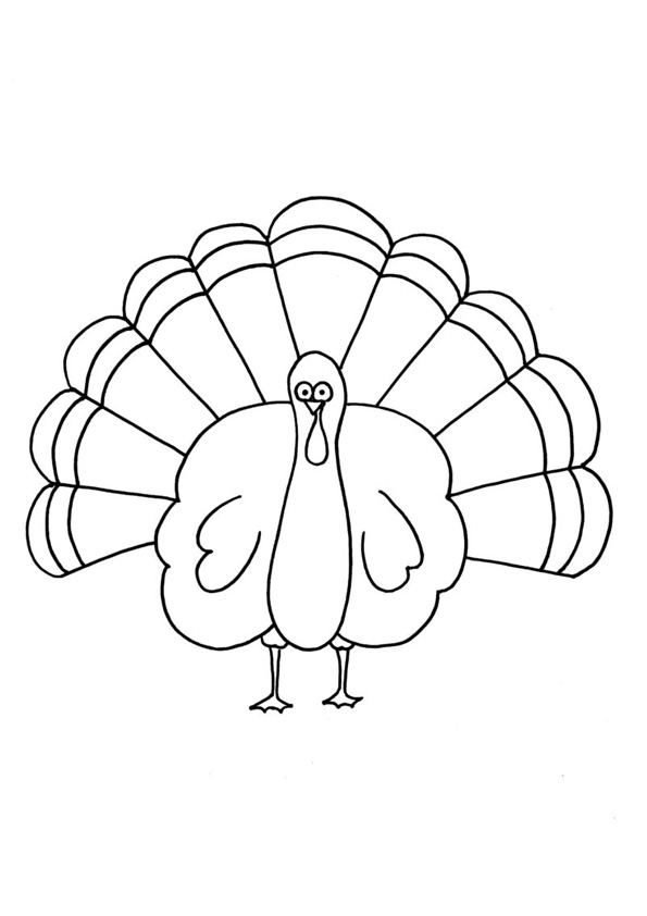 Coloring pages turkey coloring pages for preschoolers for kids
