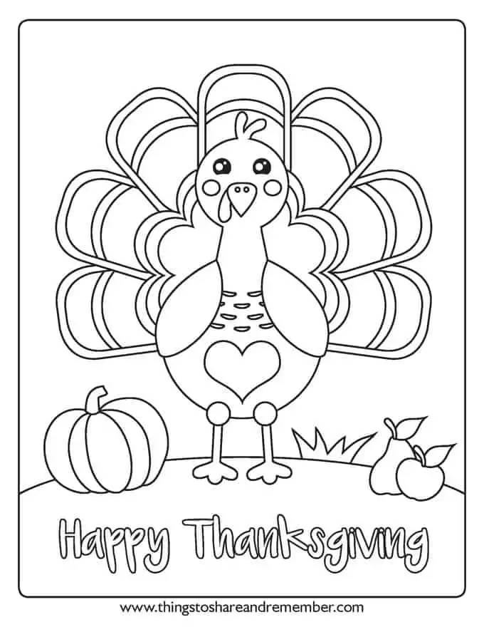 I am thankful turkey thanksgiving page for kids share remember celebrating child home