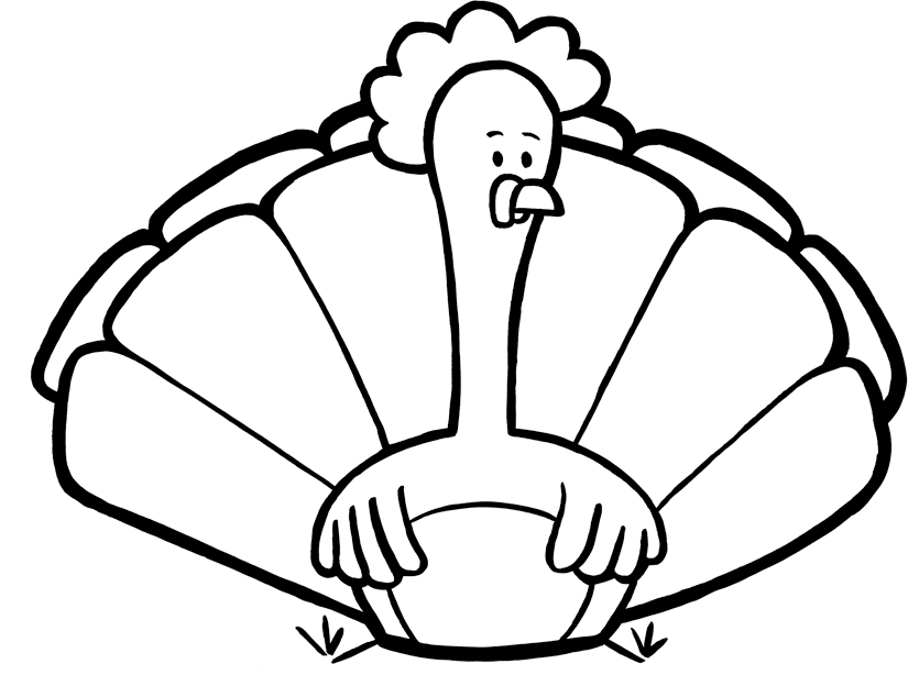 Turkey coloring pages to print and color