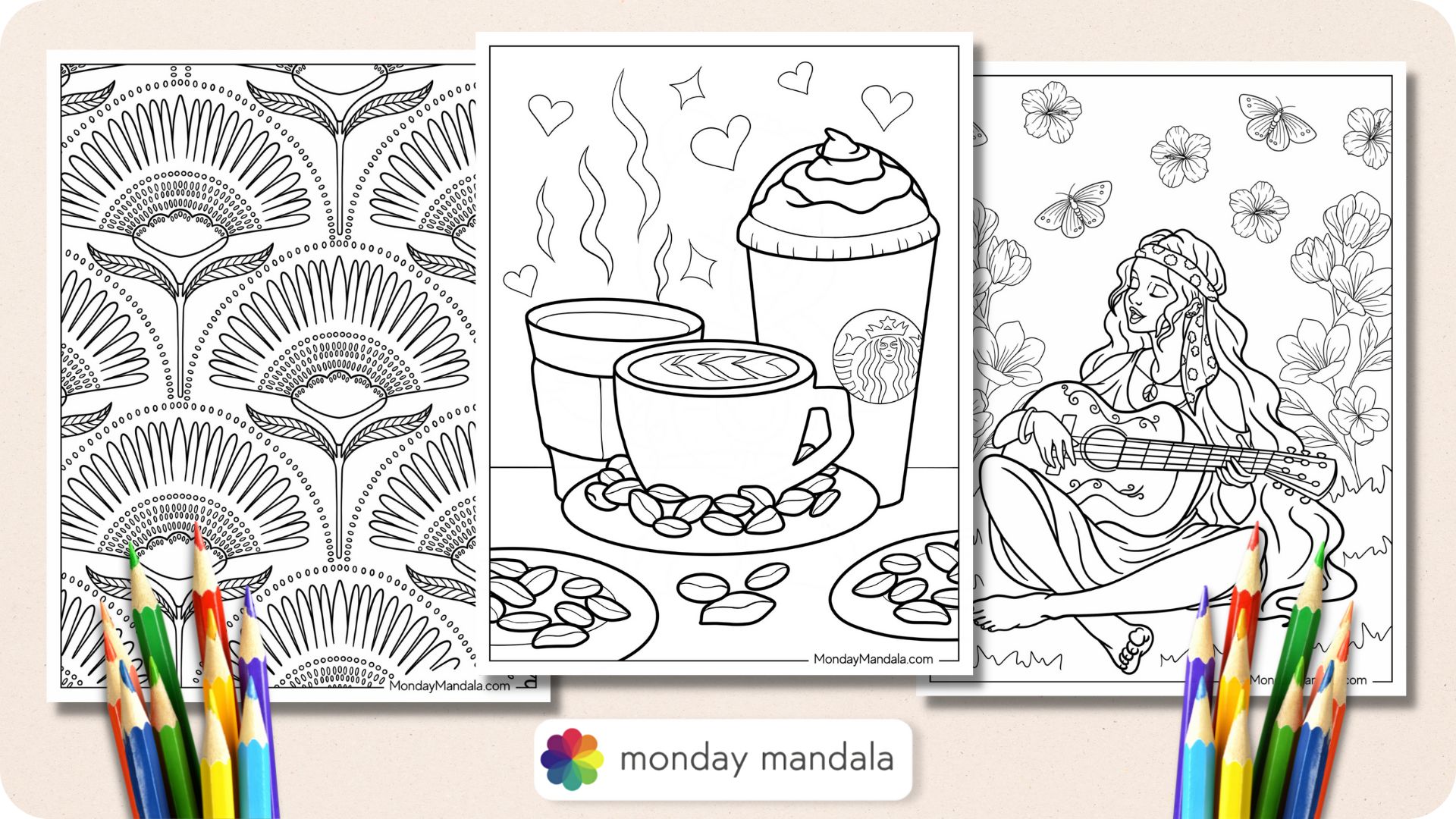 Adult coloring pages free pdf printables
