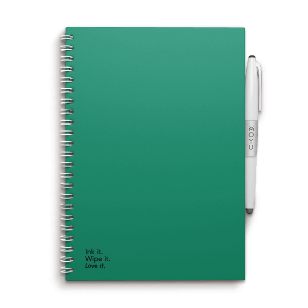 Forest green erasable notebook moyu solid elegance