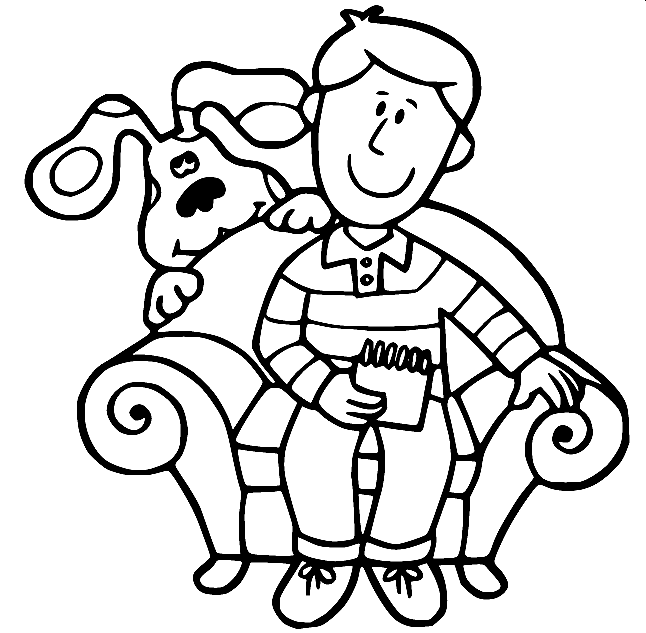 Blues clues coloring pages printable for free download