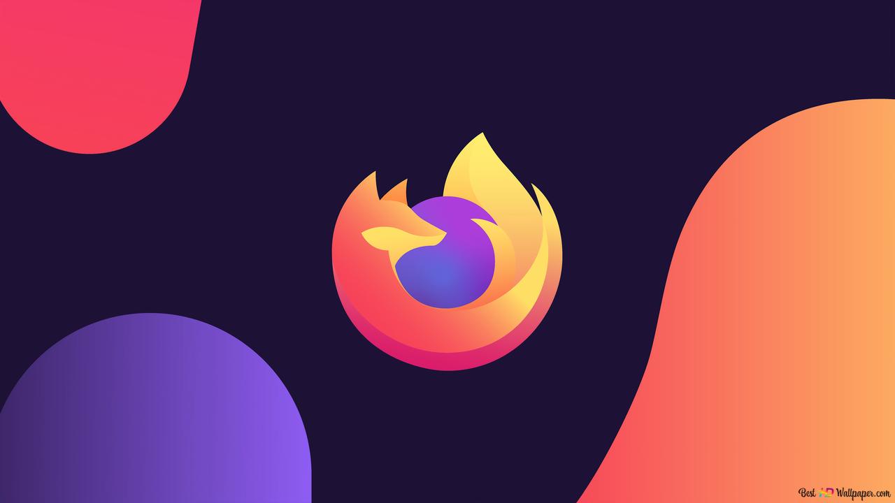 Firefox minimalist logo k wallpaper download