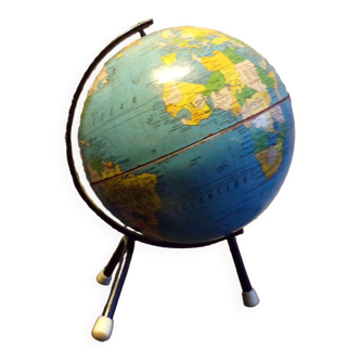 Vintage curated send hand earth globes geographical maps