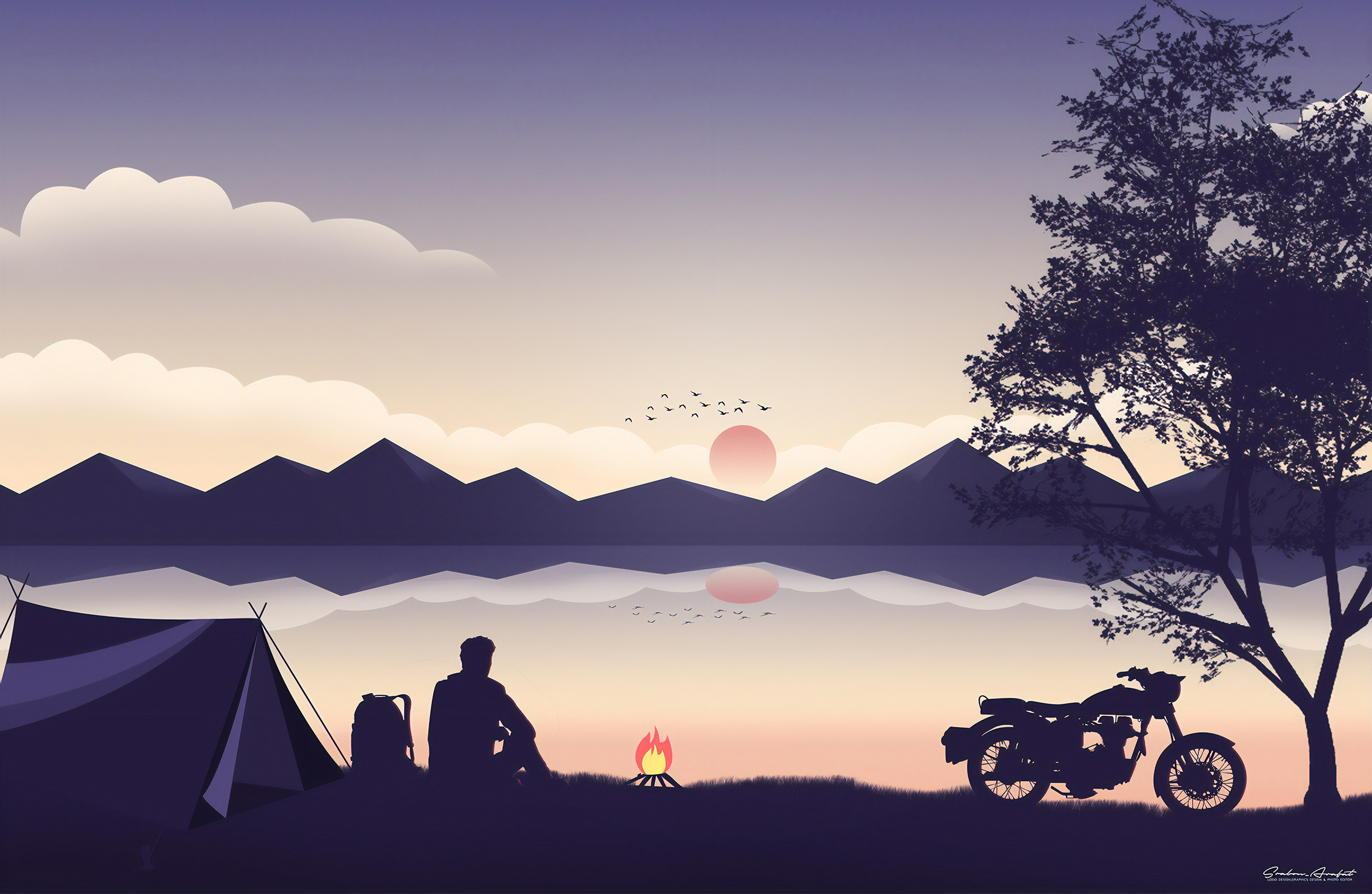 X biker camping laptop full hd p hd k wallpapers images backgrounds photos and pictures