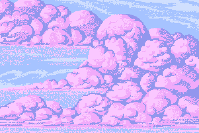 Pixel clouds x rwallpapers