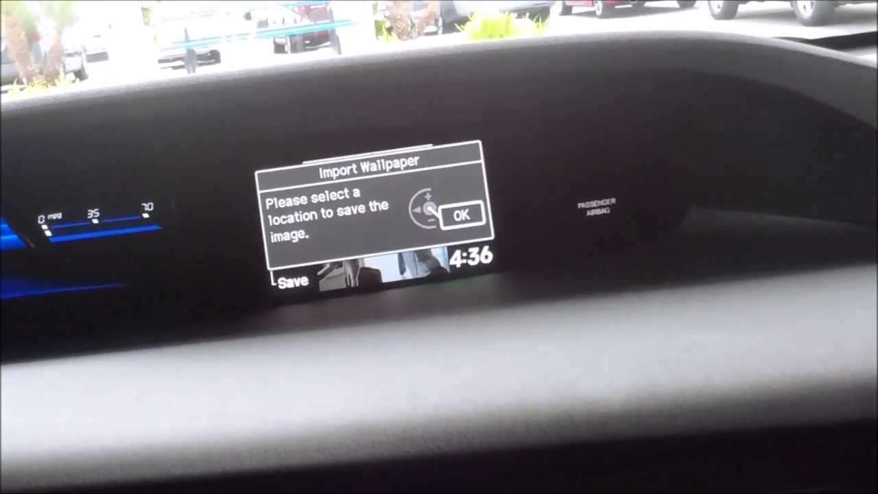 How to upload a picture to your or honda civics imid display