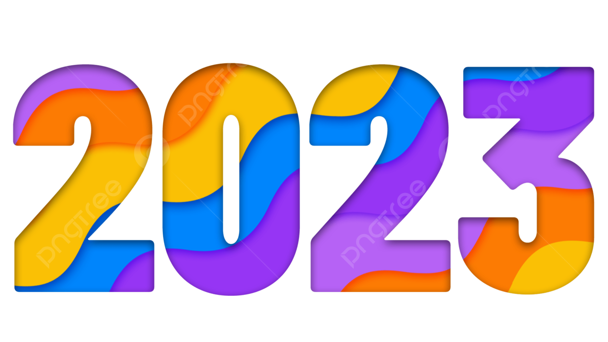 Happy new year png picture new year colorful font paper cut new year colorful png image for free download