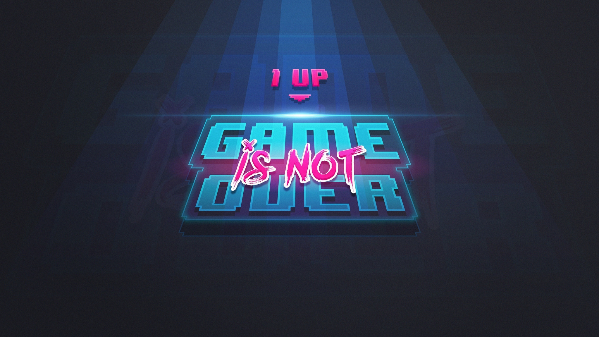 Download wallpaper x game over up art dual wide x hd background