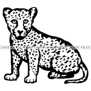 Leopard cub card