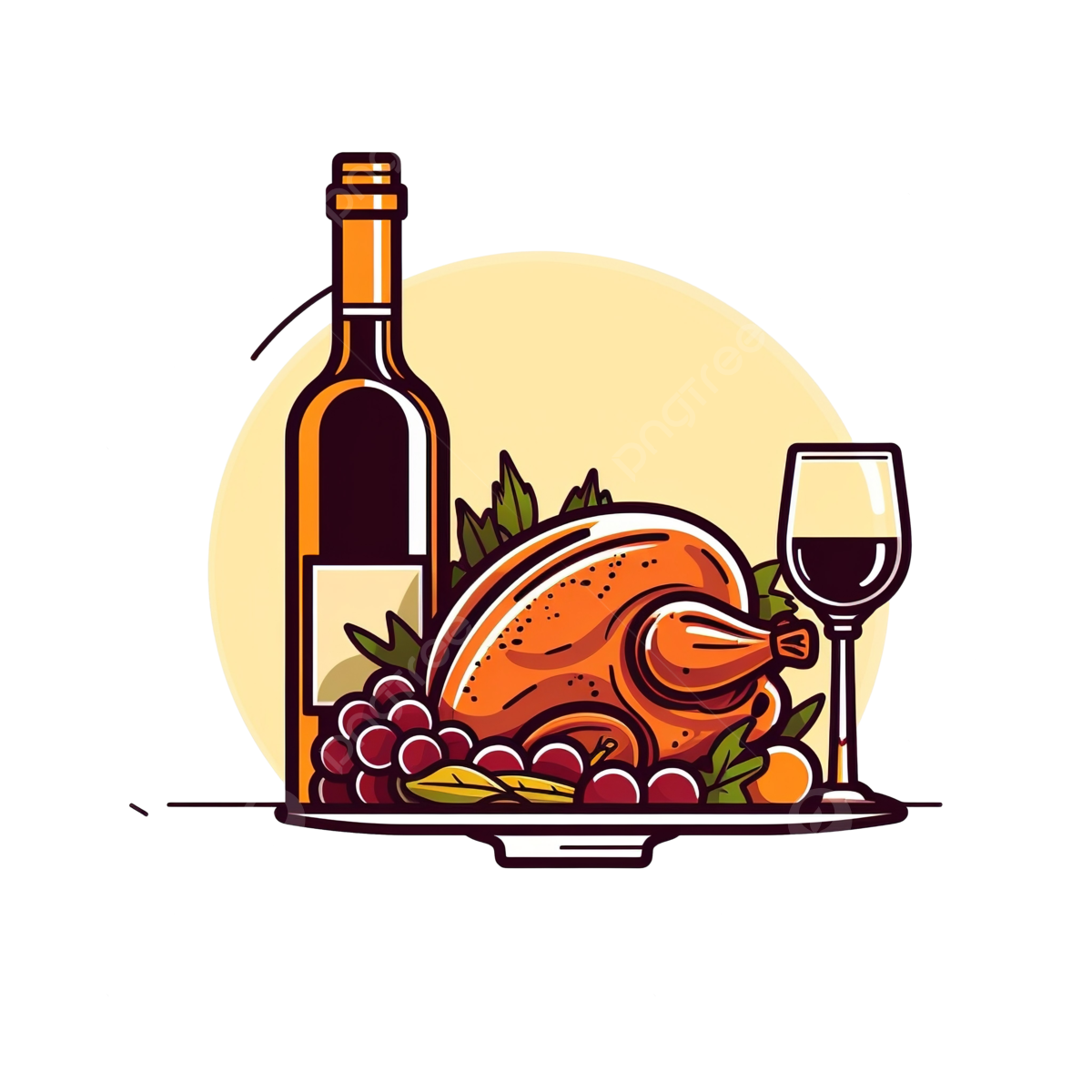 Turkey thanksgiving outline png transparent images free download vector files