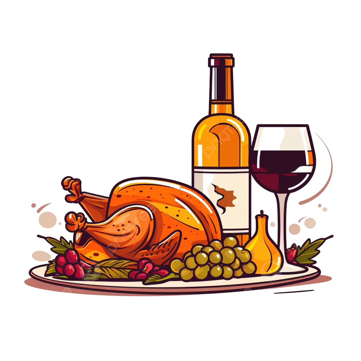Turkey thanksgiving outline png transparent images free download vector files