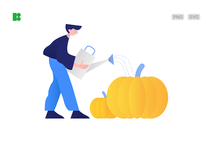 Pumpkin graphic assets