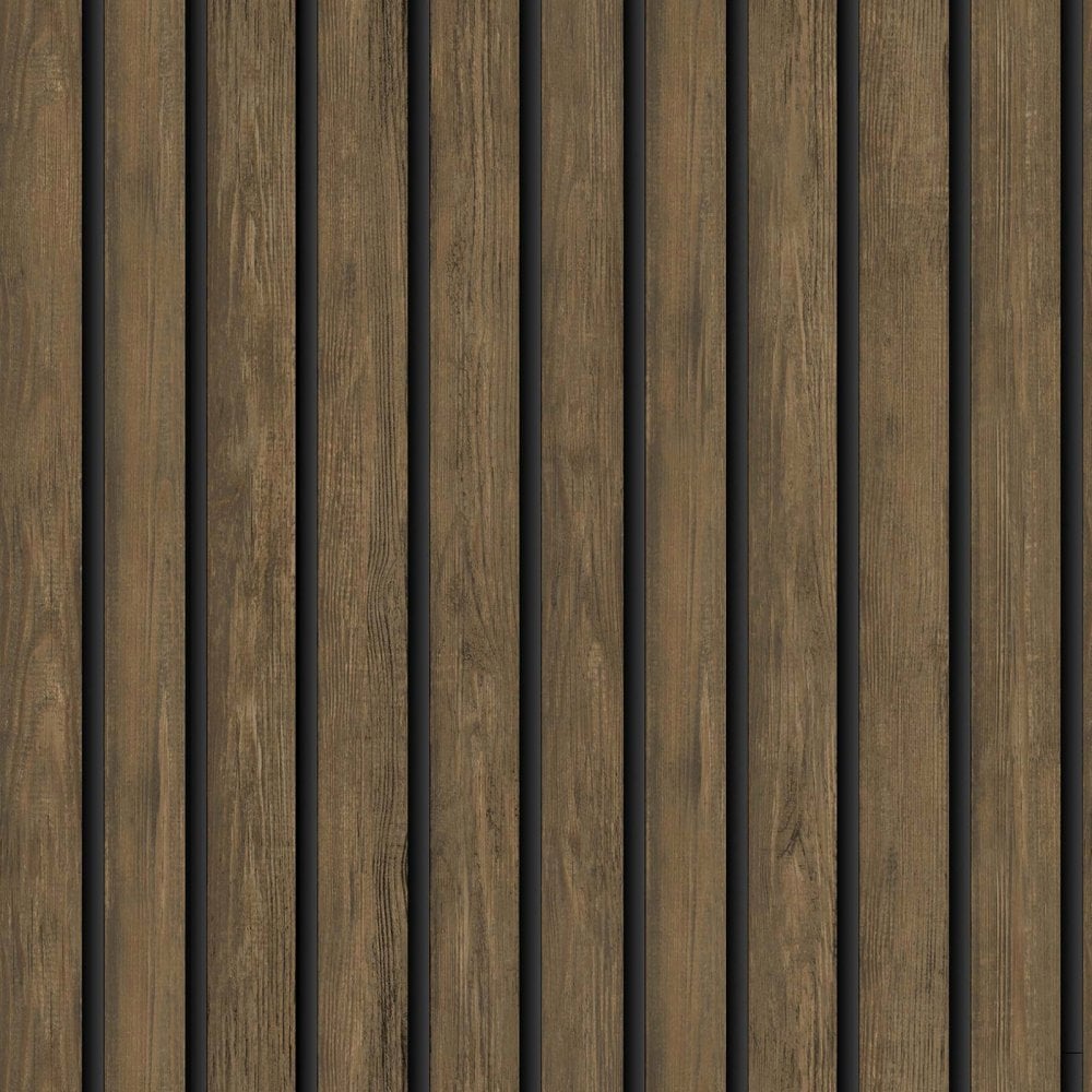 Holden wooden slat panelling wallpaper d wood panel faux effect oak