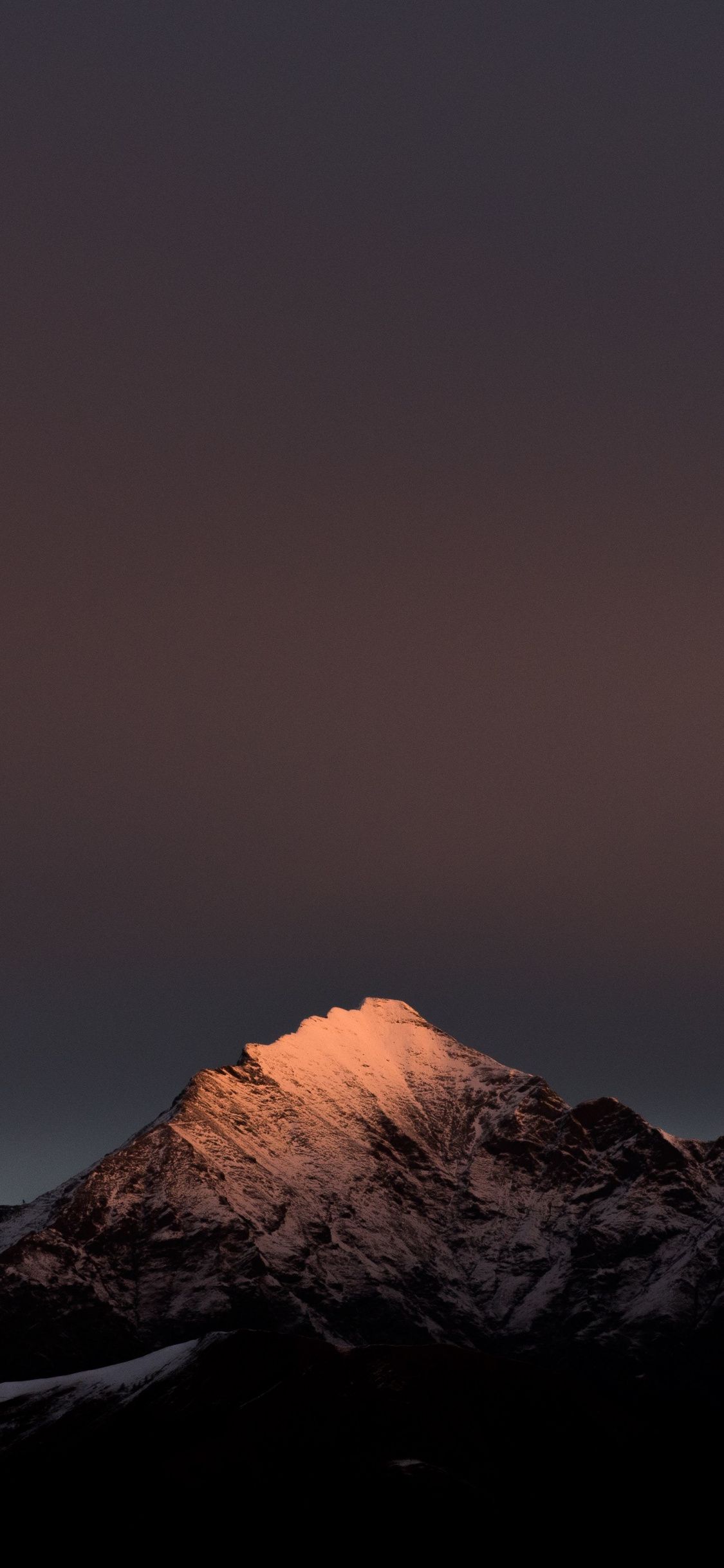 Evening clean sky mountains peak nature x wallpaper nature iphone wallpaper iphone wallpaper landscape oneplus wallpapers